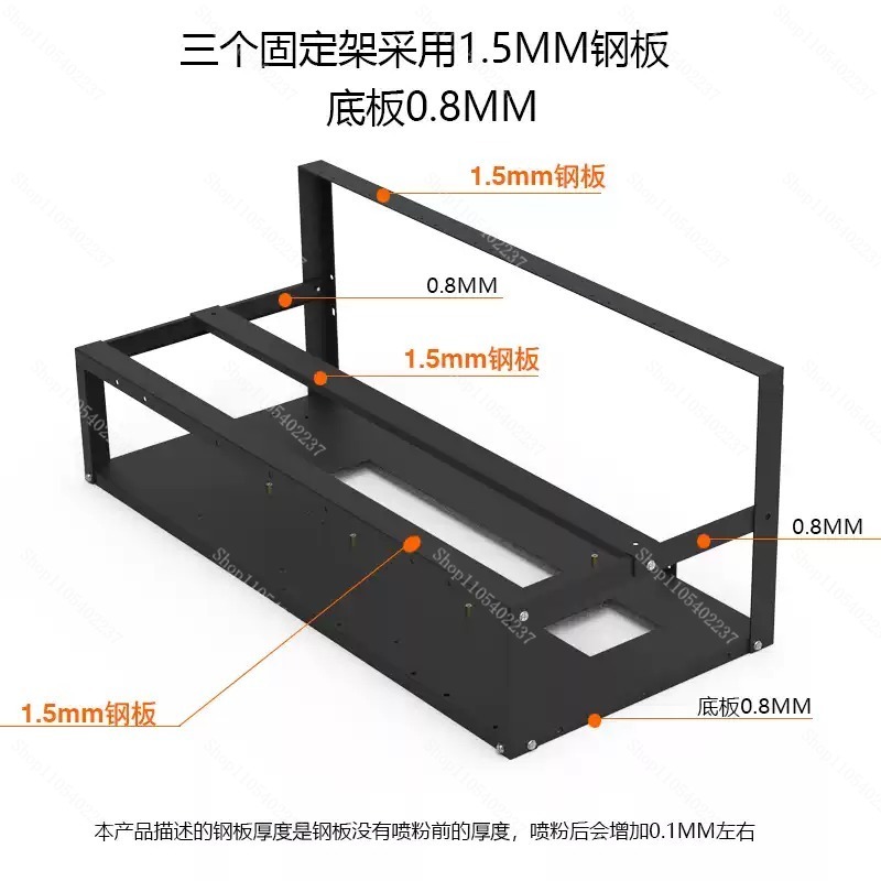 Estructura de marco abierto pa - Gpu Mining Rig Frame 8 Gpu reseña y precio
